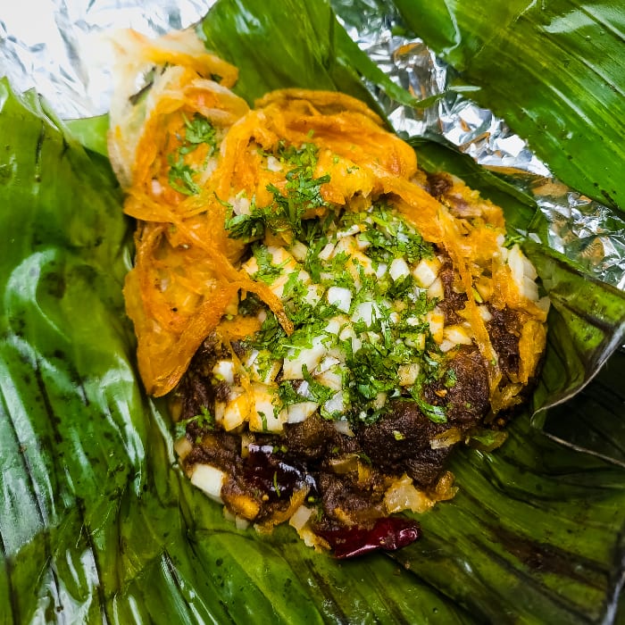 Beef Kizhi Porotta.